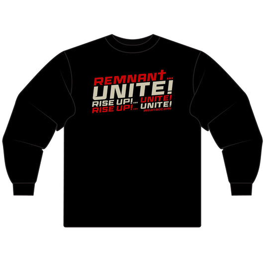 Inspirational Unisex Long Sleeve T-Shirt | Rise Up! Unite! | Motivational Apparel | Gift for Friends | Casual Wear | Everyday Comfort