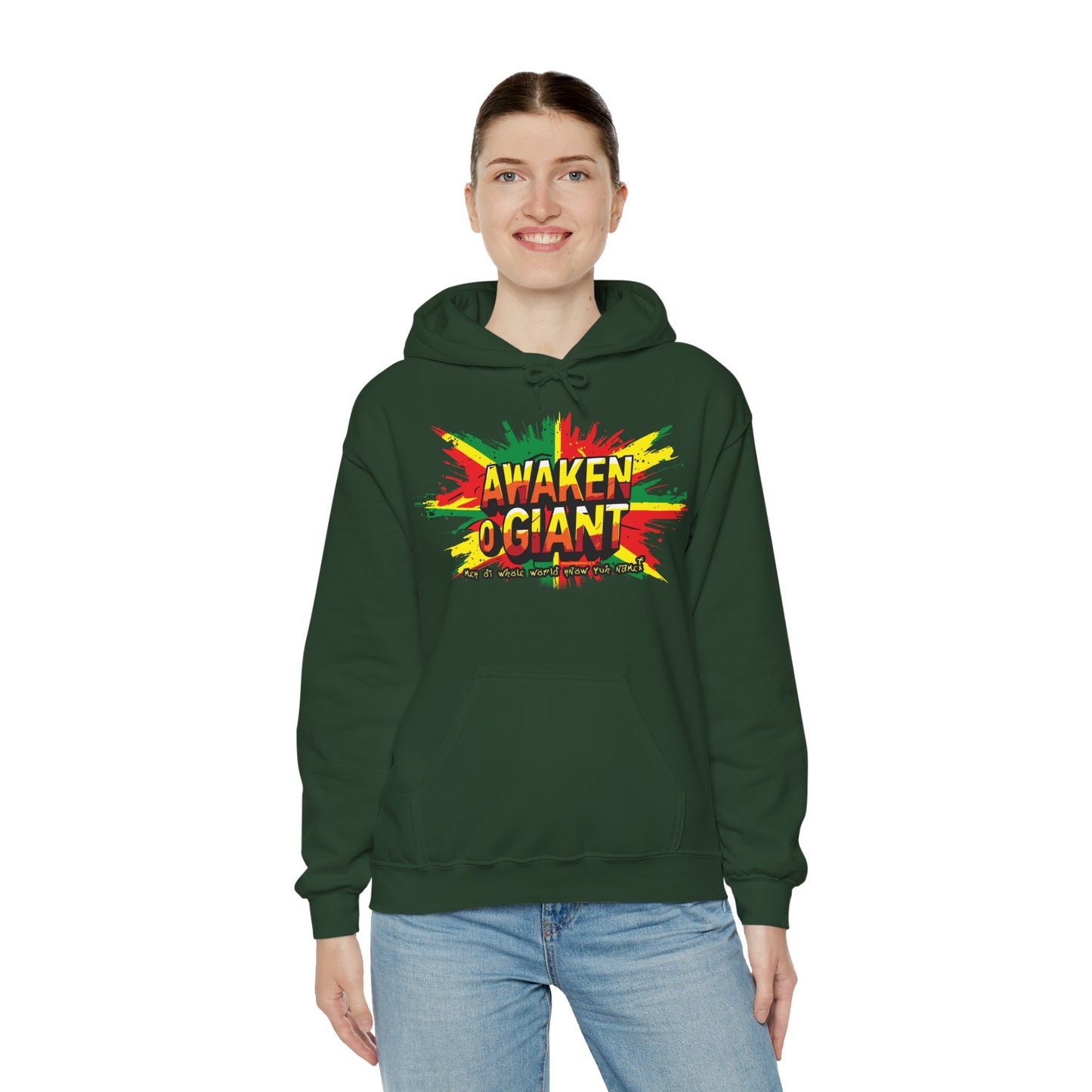 Awaken Oh Giant Reggae Edition Heavy Blend Hoodie