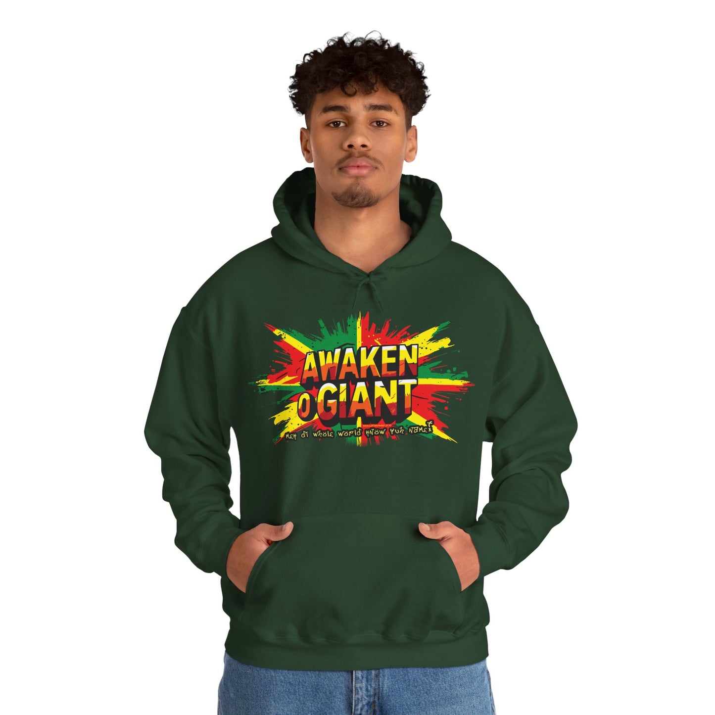 Awaken Oh Giant Reggae Edition Heavy Blend Hoodie