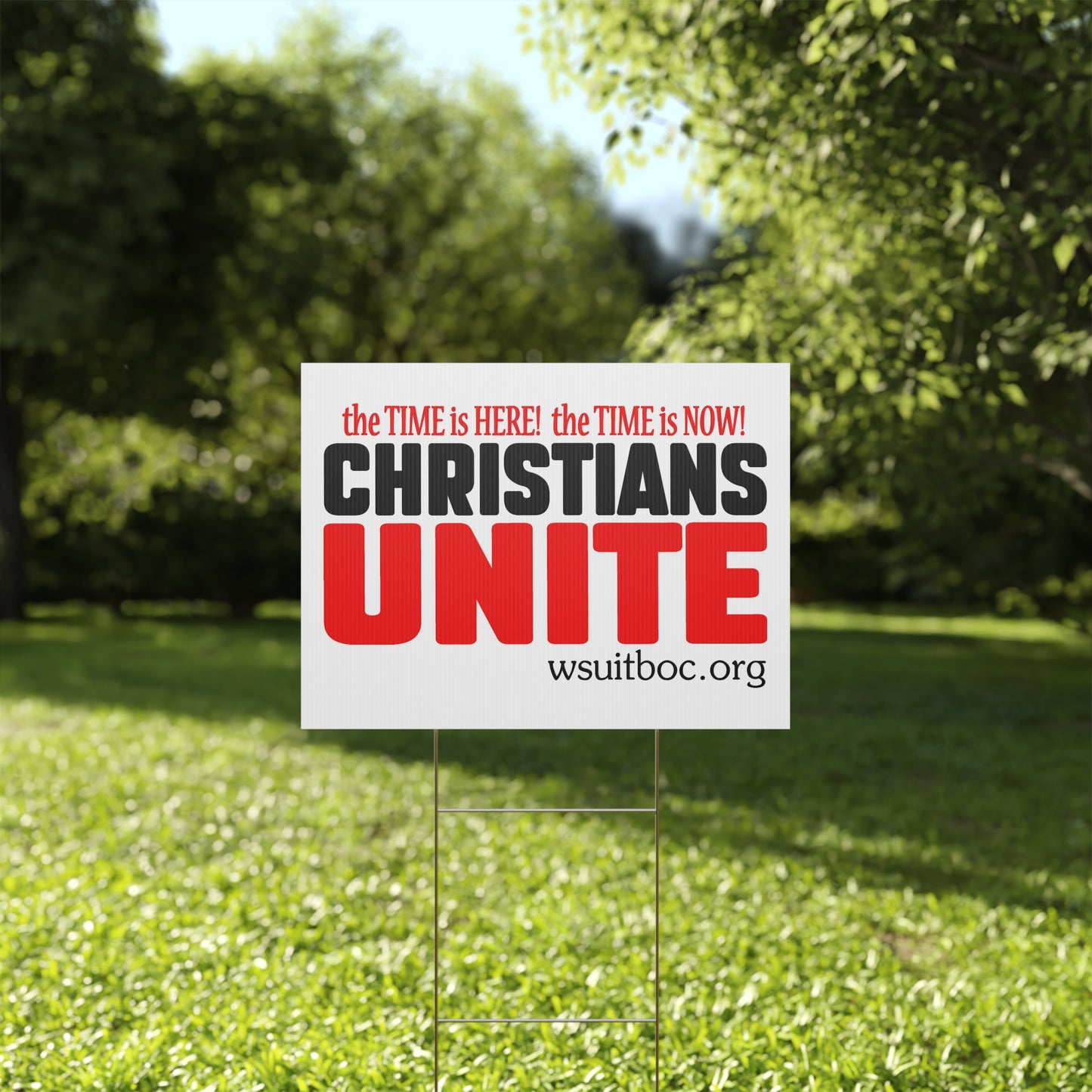 Plastic Yard Sign